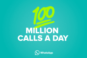 100 مليون مكالمة صوتية يوميا على واتس اب