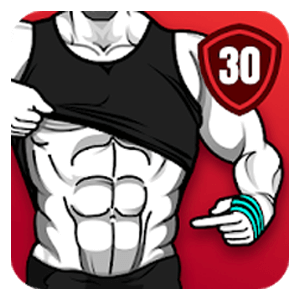 تطبيق Six Pack in 30 Days لبناء علي عضلات البطن والتخلص من الدهون للرجال