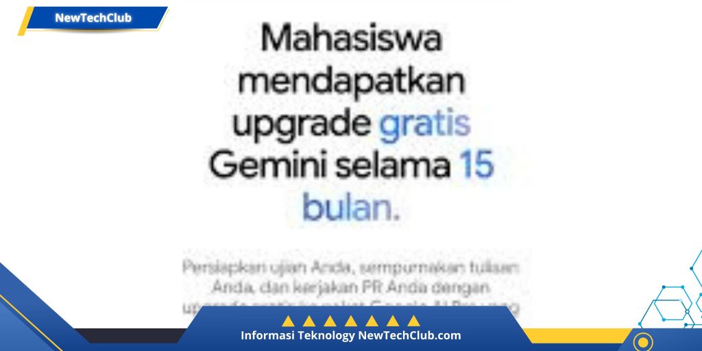 Google Bagi-bagi Gratis Gemini Pro untuk Mahasiswa! Gas Ambil!